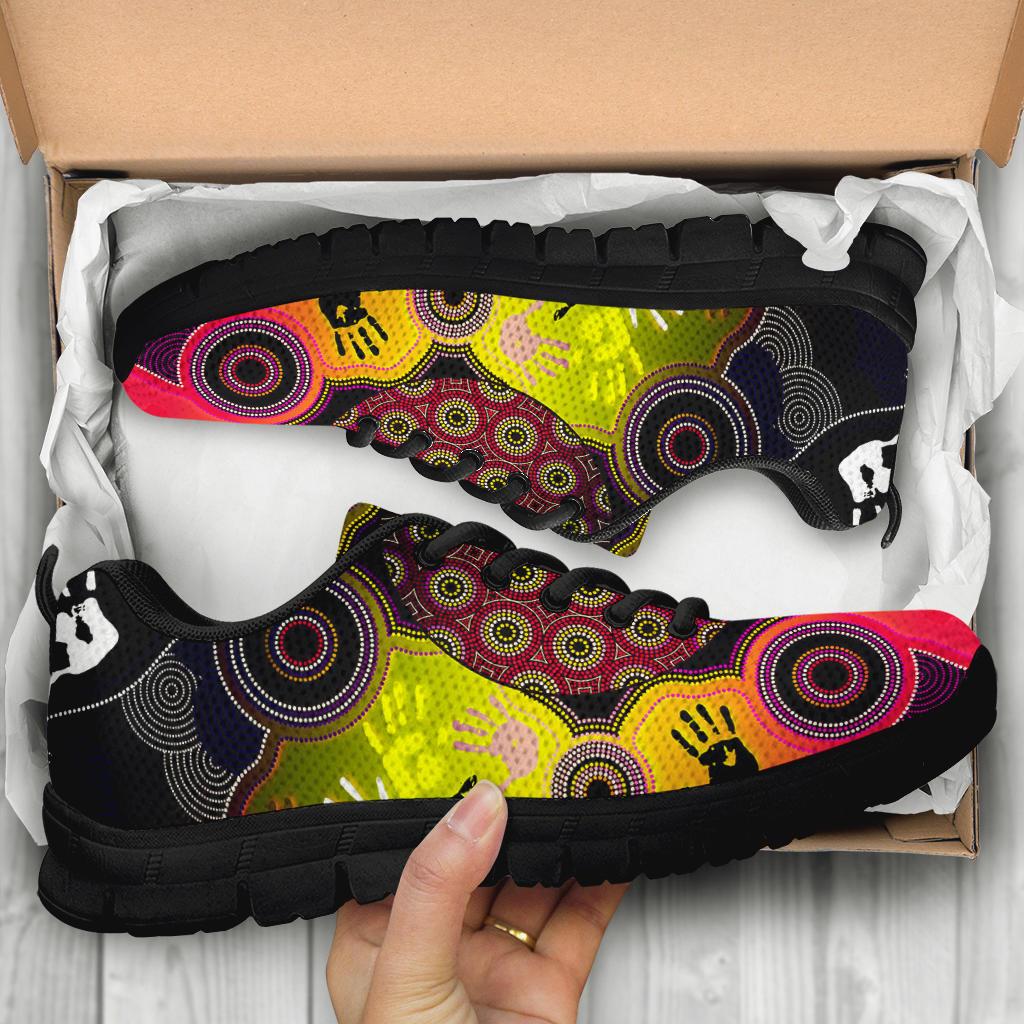 aboriginal-sneakers-indigenous-circle-dot-painting-hand-art