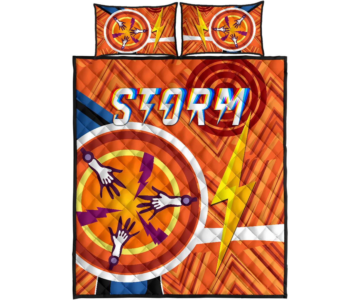 storm-quilt-bed-set-simple-indigenous-orange
