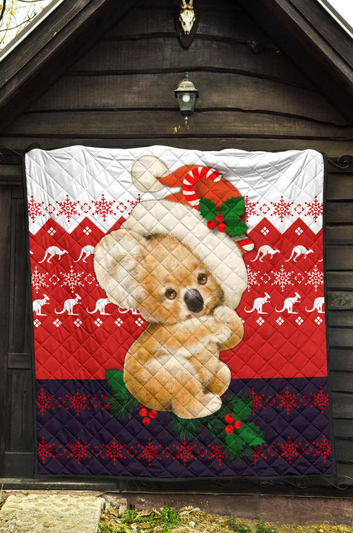 christmas-premium-quilts-koala-coverlets-kangaroo-symbol-snowflakes