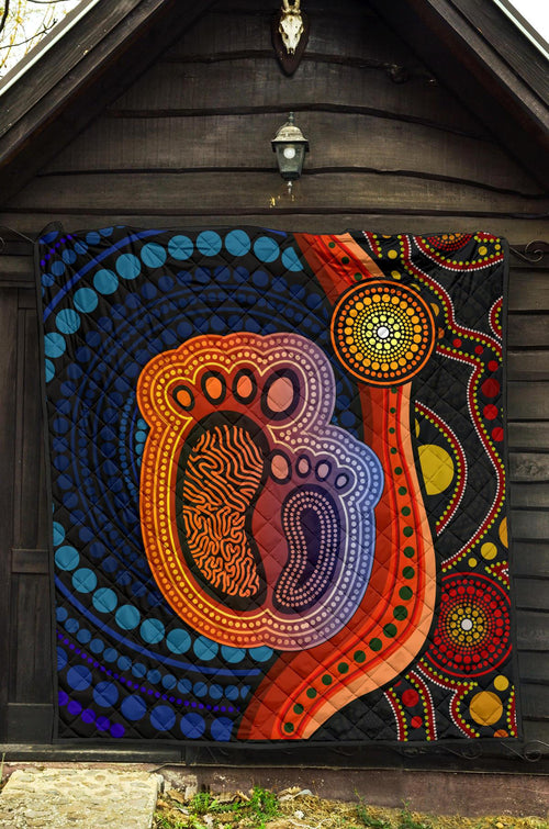 1st-australia-premium-quilt-aboriginal-mother-and-son-foot