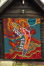 aboriginal-personalised-premium-quilt-indigenous-boomerang