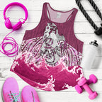 Maori Manaia The Blue Sea Women'S Racerback Tank, Pink - Vibe Hoodie