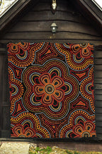 aboriginal-premium-quilt-aboriginal-dot-painting-flowers-style-ver02