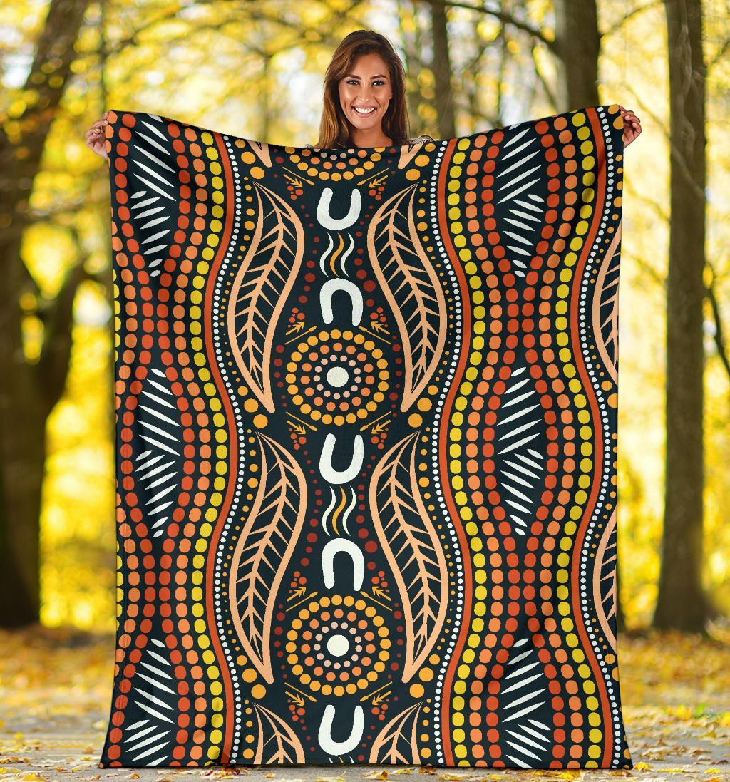 premium-blanket-indigenous-dot-painting