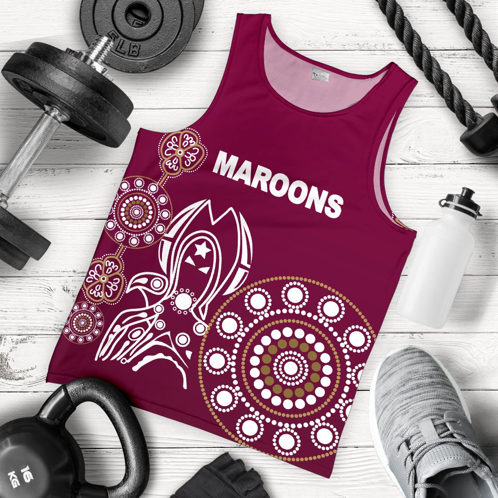 queensland-mens-tank-top-maroons-simple-indigenous