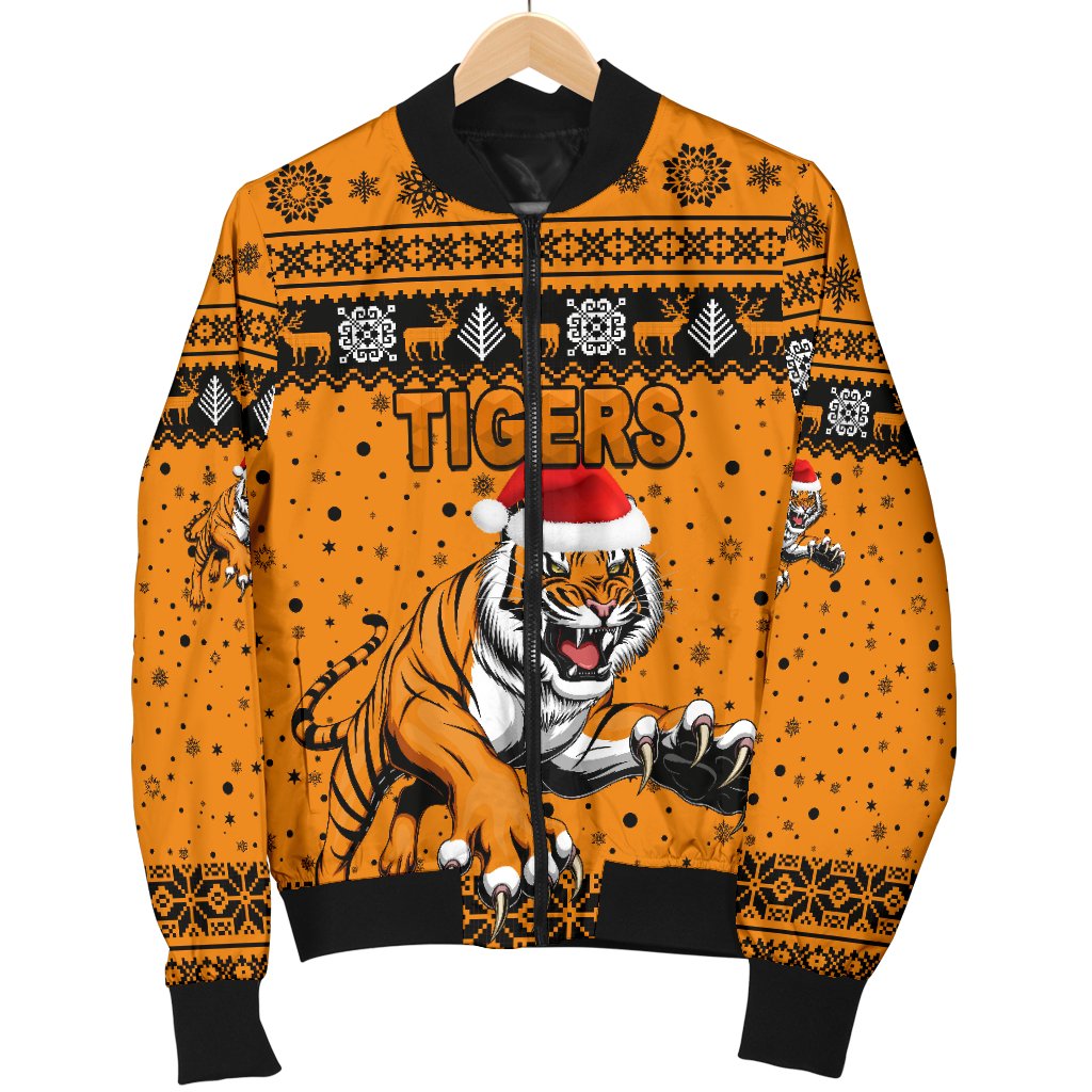 wests-christmas-womens-bomber-jacket-tigers-unique-vibes-orange