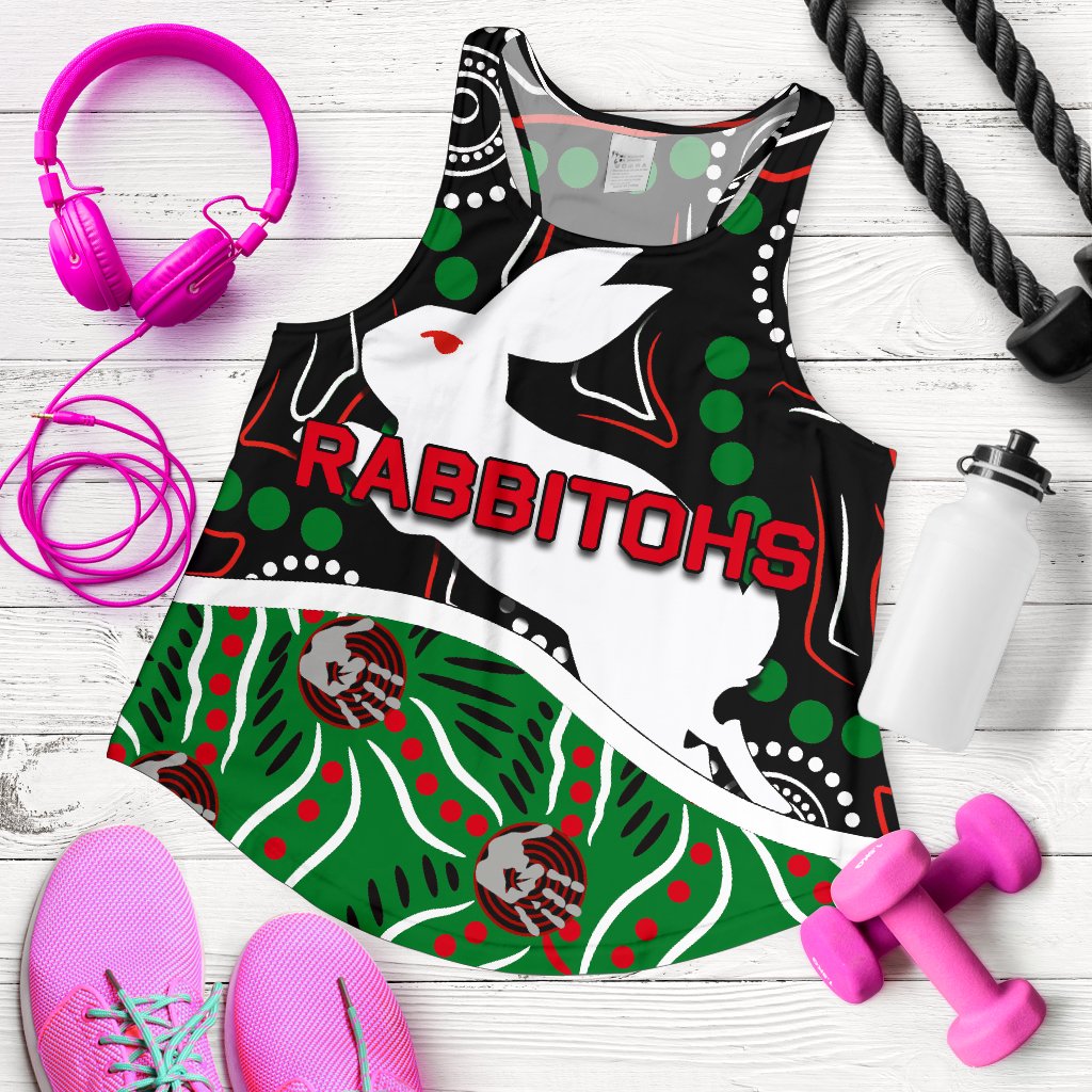 Rabbitohs Women Racerback Tank Aboriginal - Vibe Hoodie