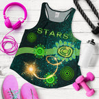 Melbourne Galaxy Women Racerback Tank Stars Indigenous - Vibe Hoodie