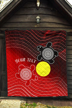 custom-aboriginal-premium-quilt-indigenous-circle-dot-painting-style