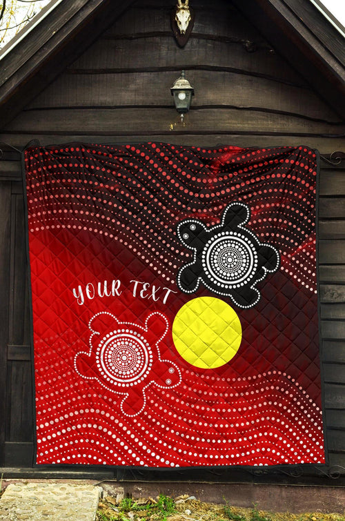 custom-aboriginal-premium-quilt-indigenous-circle-dot-painting-style