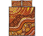 aboriginal-quilt-bed-set-landscape-and-the-sun-dot-painting-art
