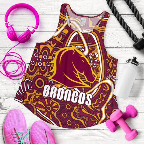 Broncos Rugby Women's Racerback Tank Indigenous - Vibe Hoodie
