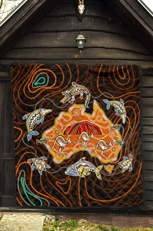 premium-quilt-australia-map-aboriginal-animals-quilt