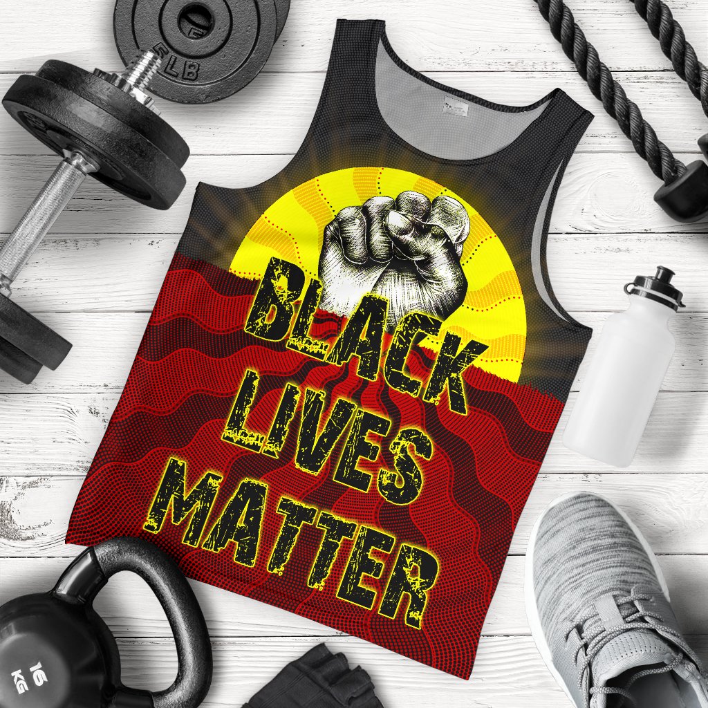 mens-tank-top-aboriginal-black-lives-matter-sun-dot-painting