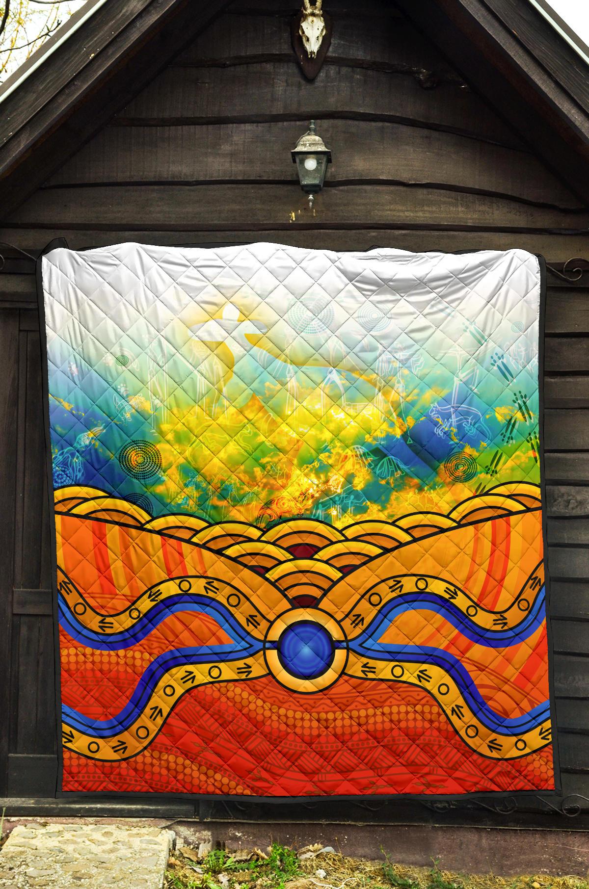 aboriginal-premium-quilt-australia-kangaroo-sky