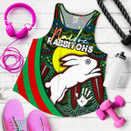 (Custom Personalised) Rabbitohs Naidoc Week Women's Racerback Tank Indigenous Version Special - Vibe Hoodie