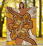 aboriginal-premium-blanket-indigenous-two-lizard-vintage-stye