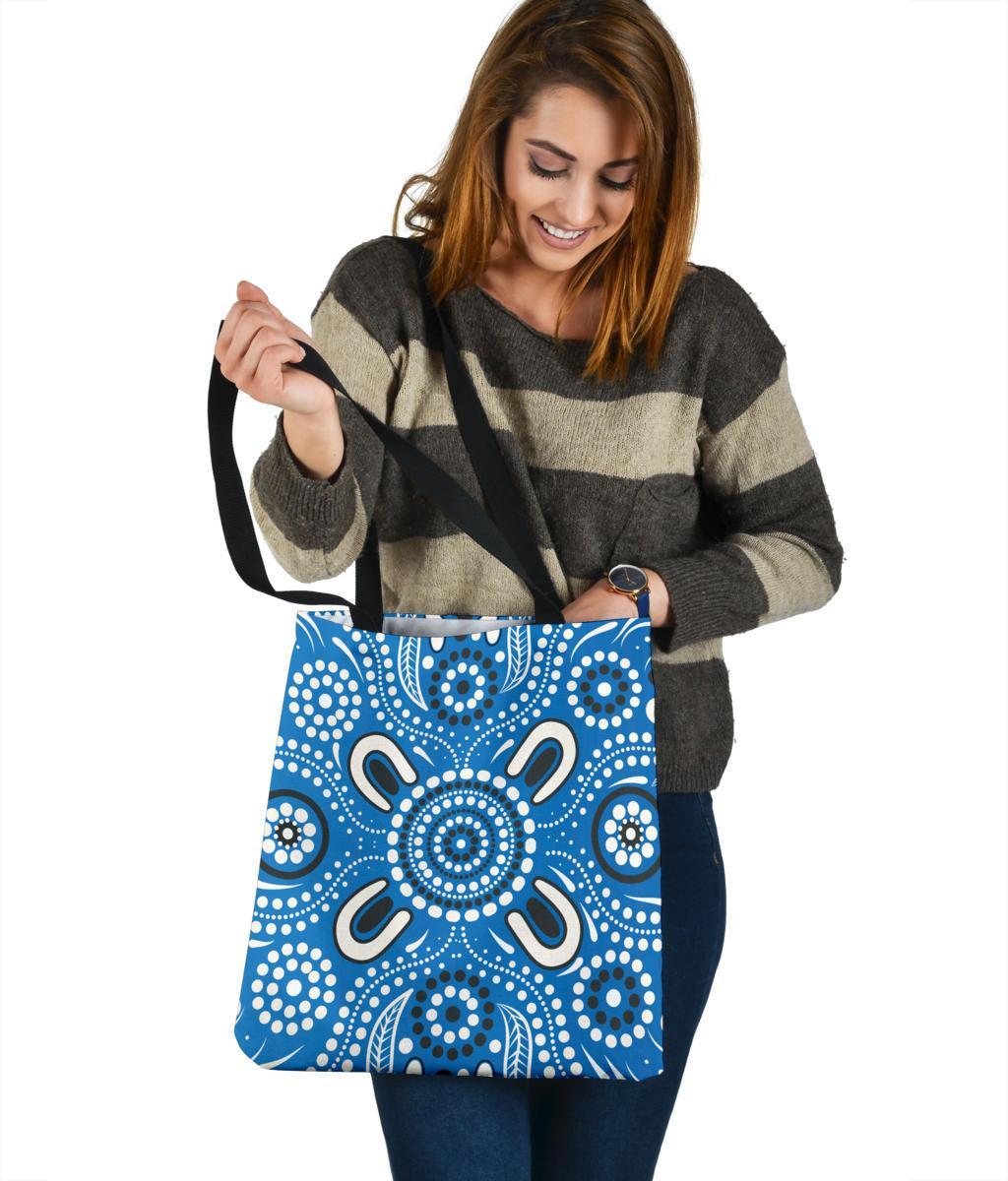 tote-bag-indigenous-circle-dot-painting-blue-color