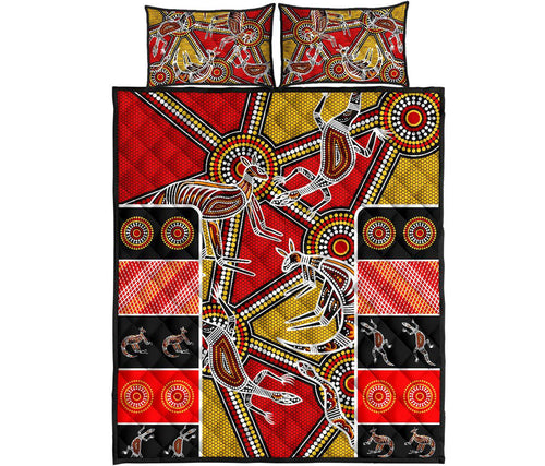 aboriginal-quilt-bed-set-kangaroo-dot-painting-patterns