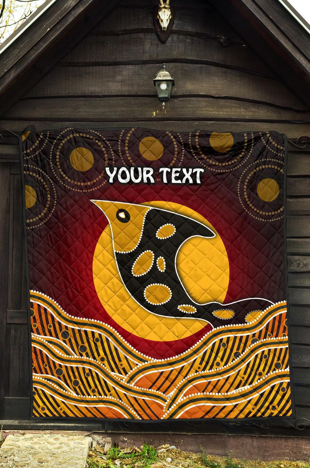 personalised-premium-quilt-aboriginal-dot-patterns-fish
