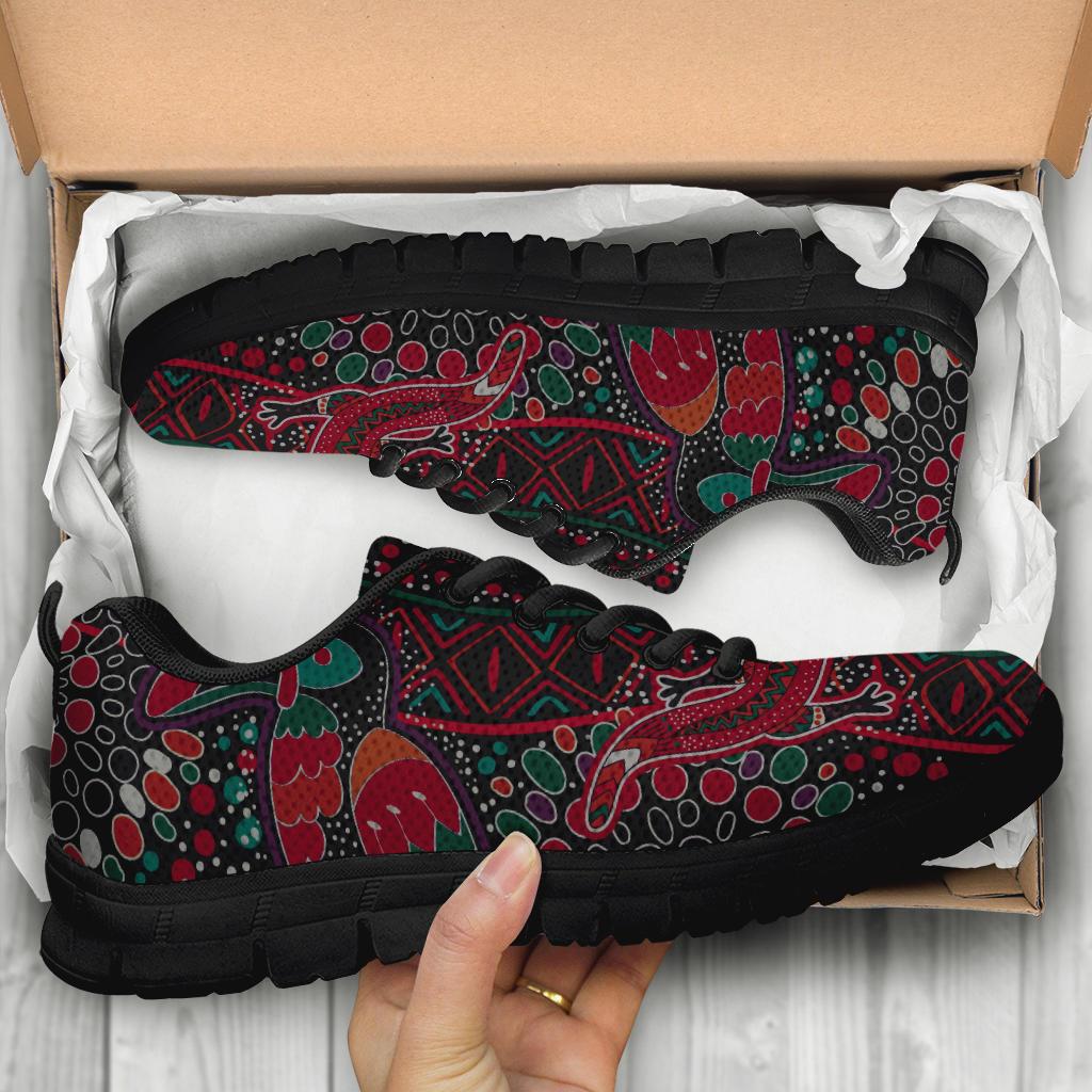 sneakers-aboriginal-animal-dot-acrylic-paint