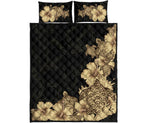 hibiscus-plumeria-golden-turtle-quilt-bed-set
