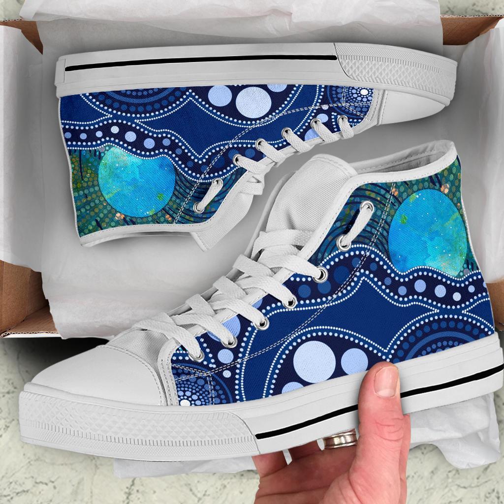 aboriginal-high-top-shoe-australia-indigenous-flag-circle-dot-painting-art-blue