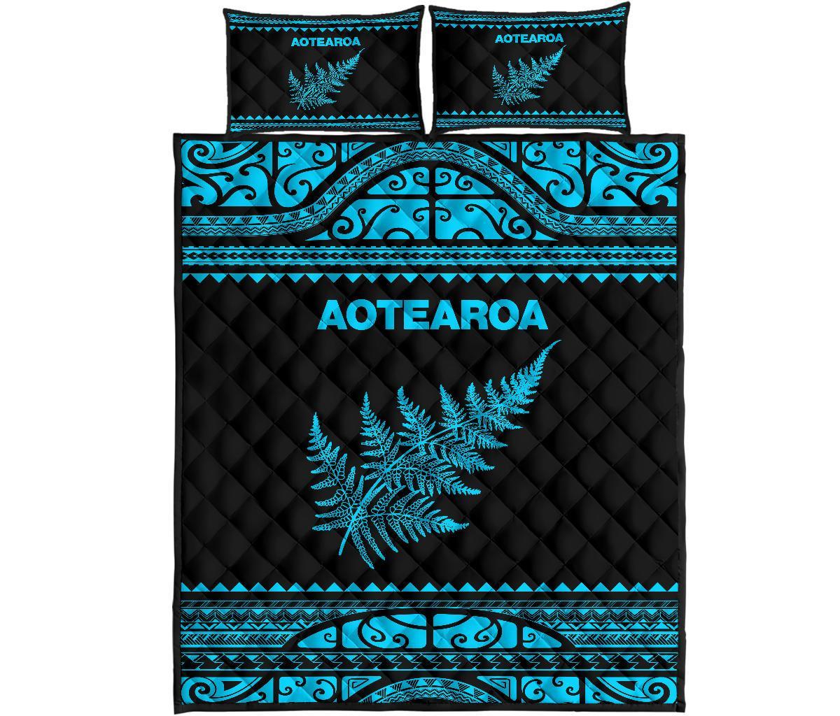 aotearoa-new-zealand-maori-quilt-bed-set-silver-fern-blue