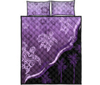 purple-turtle-hibiscus-quilt-bed-set