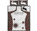 rabbitohs-indigenous-quilt-bed-set