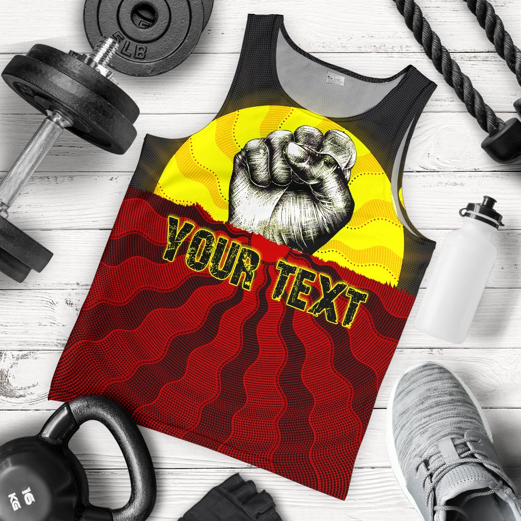 custom-aboriginal-mens-tank-top-black-lives-matter-sun-dot-painting