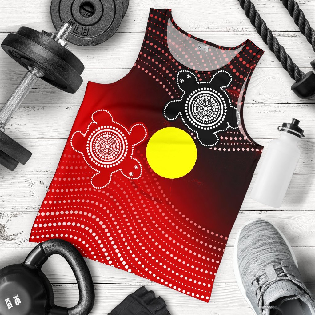 aboriginal-mens-tank-top-indigenous-circle-dot-painting-style