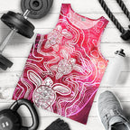 aboriginal-mens-tank-top-sea-turtle-with-indigenous-patterns-pink