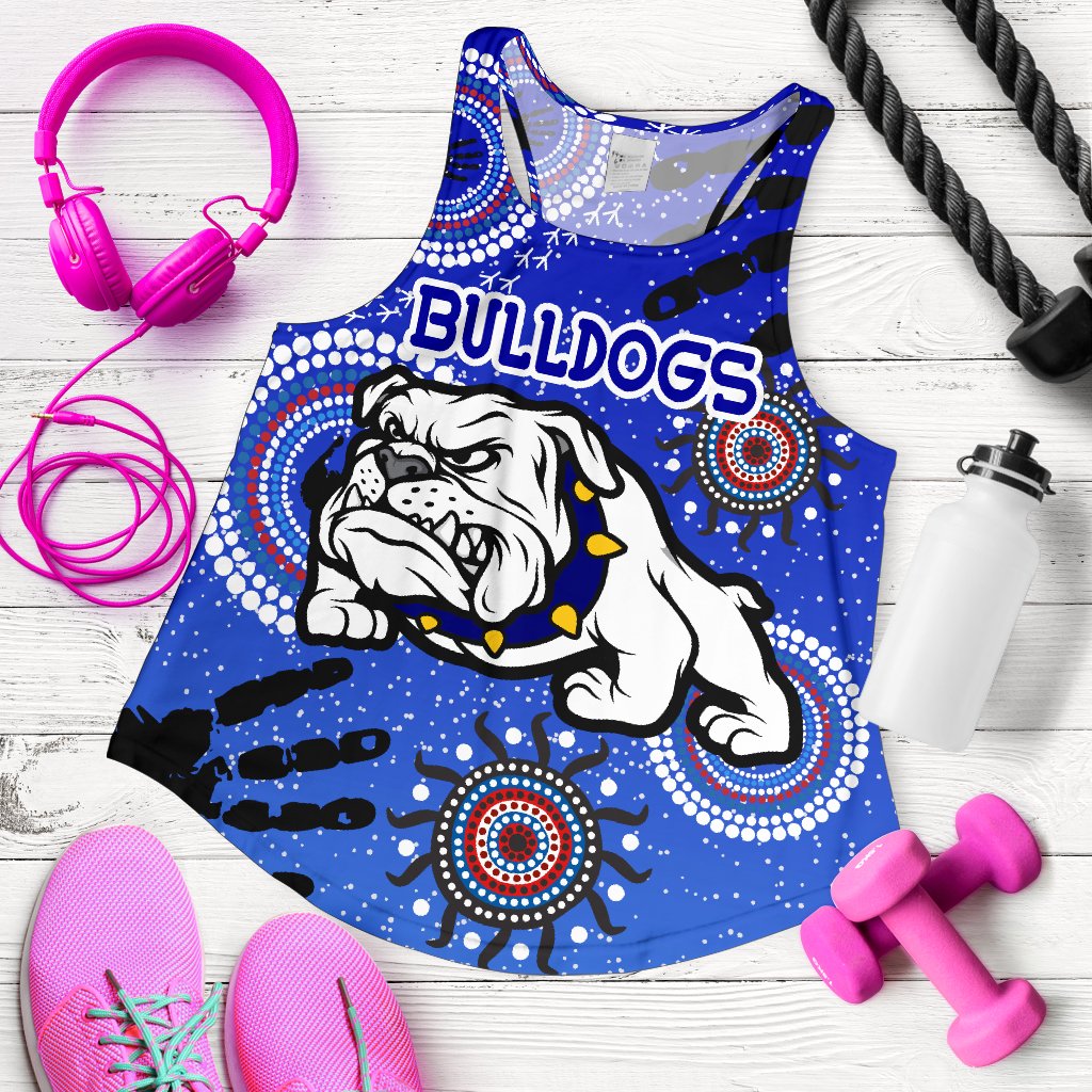 Bulldogs Women Racerback Tank Indigenous Country Style - Vibe Hoodie