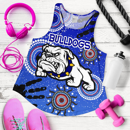 Bulldogs Women Racerback Tank Indigenous Country Style - Vibe Hoodie