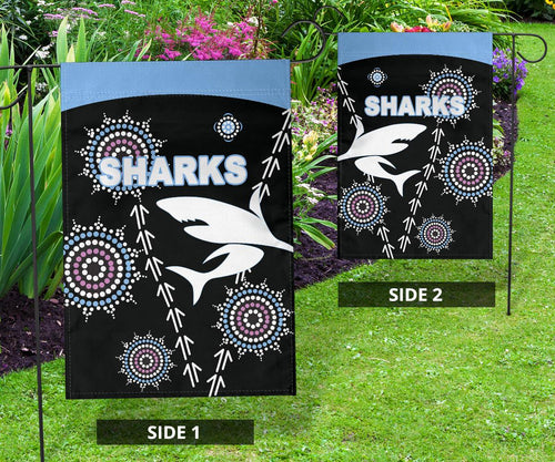 cronulla-flag-sharks-simple-indigenous-black
