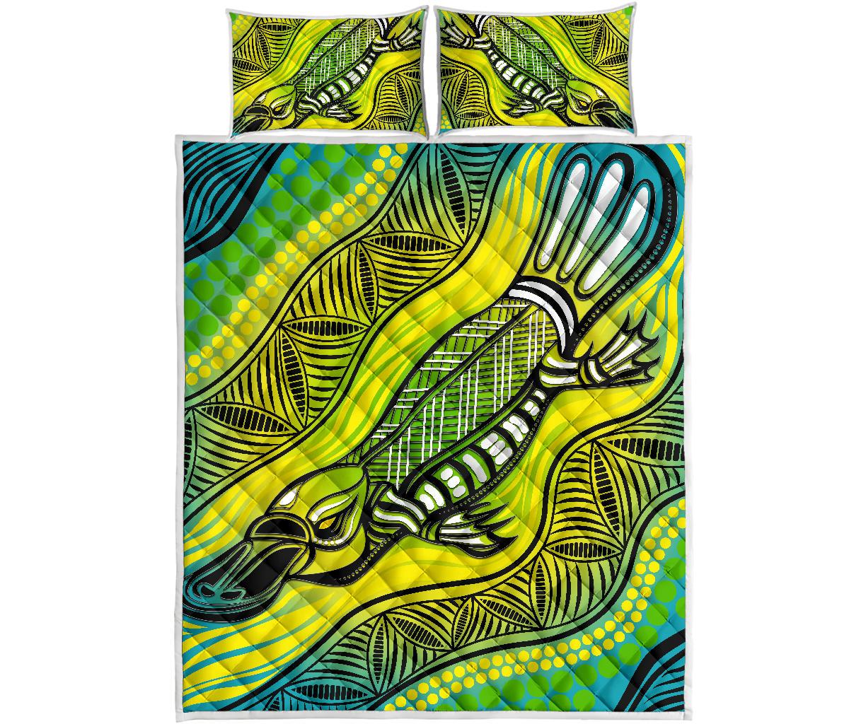 quilt-bed-set-aboriginal-platypus