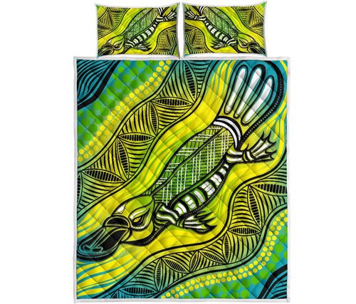 quilt-bed-set-aboriginal-platypus