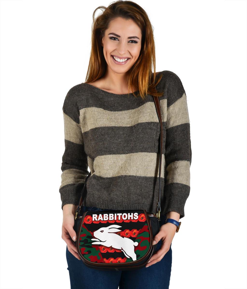 south-sydney-rabbitohs-leather-saddle-bag-anzac-day-poppy-flower-vibes