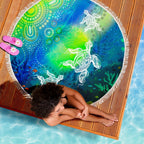 aboriginal-beach-blanket-indigenous-turtle-ocean-dot-painting-art