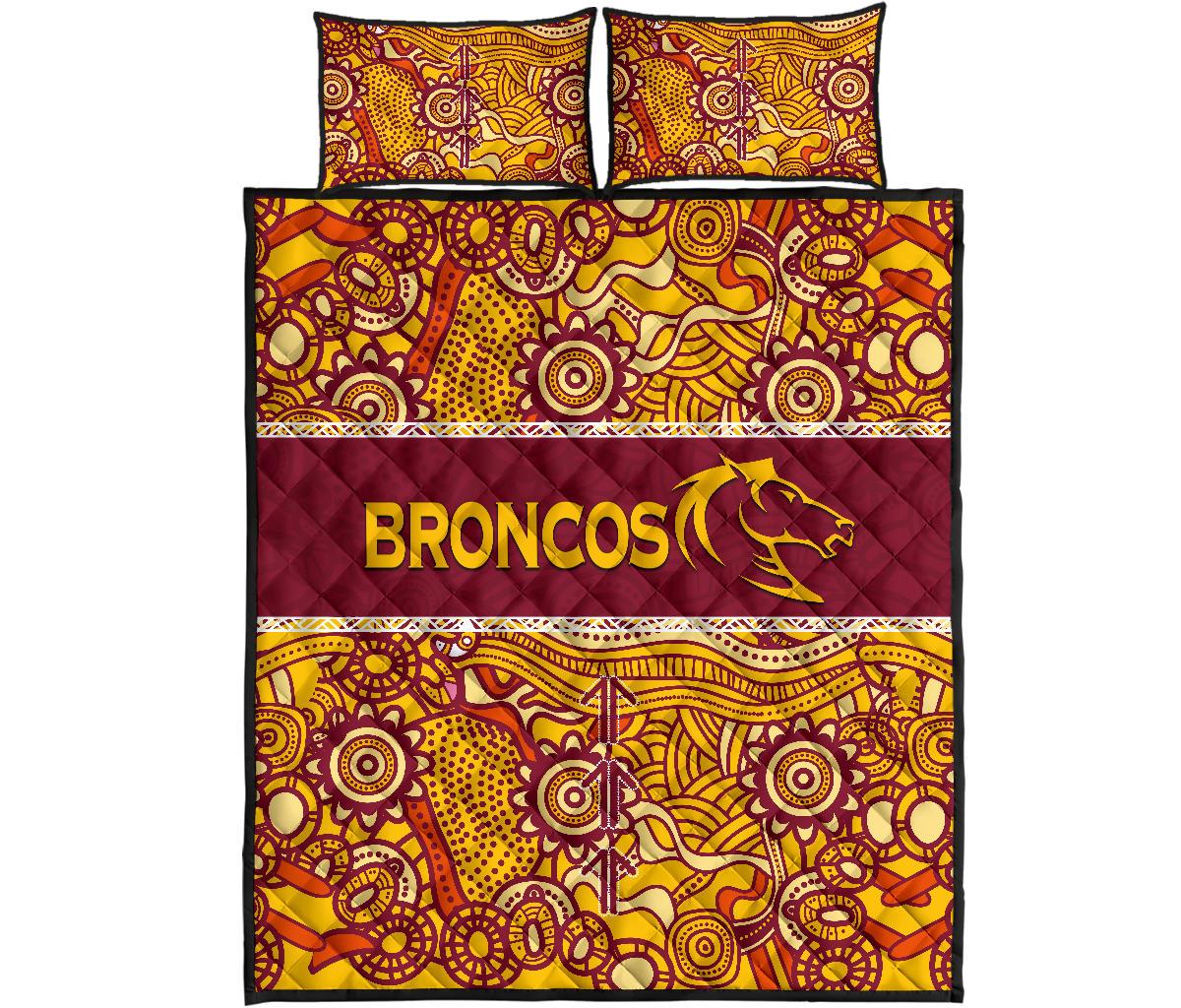 brisbane-broncos-quilt-bed-set-aboriginal-patterns