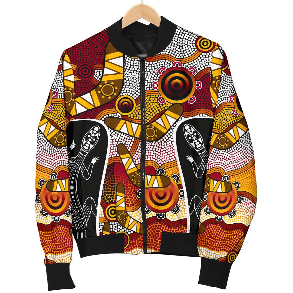 bomber-jacket-aboriginal-dot-painting-lizard-jacket-women