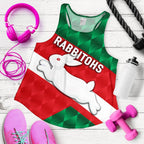 Rabbitohs Women Racerback Tank Sporty Style - Vibe Hoodie