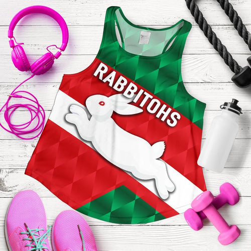 Rabbitohs Women Racerback Tank Sporty Style - Vibe Hoodie