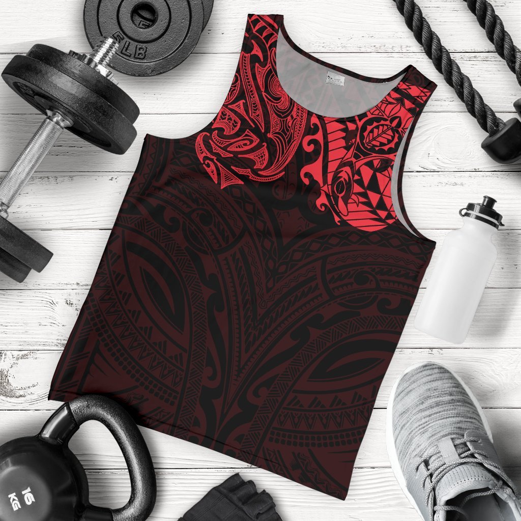 new-zealand-mens-tank-top-maori-polynesian-tattoo-red