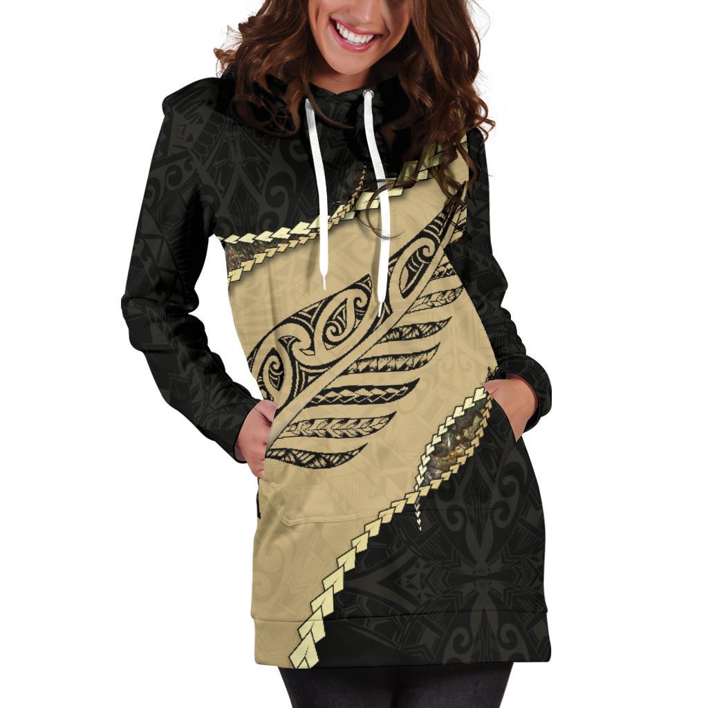 paua-shell-maori-silver-fern-womens-hoodie-dress