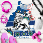 (Custom Personalised) Bulldogs Anzac Day Women Racerback Tank Mix Indigenous - Vibe Hoodie