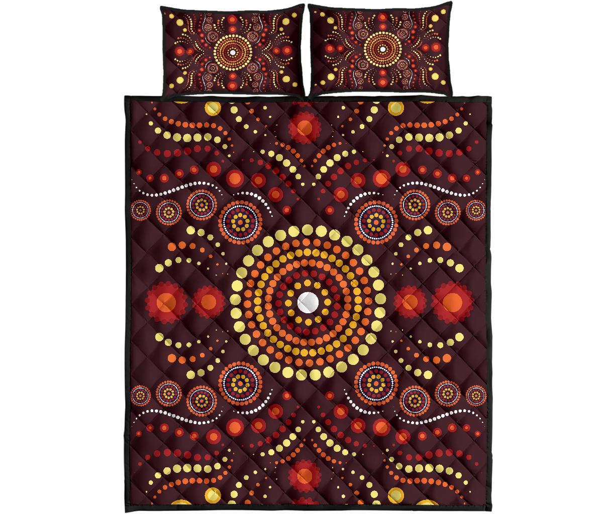 aboriginal-quilt-bed-set-indegenous-dot-painting-art