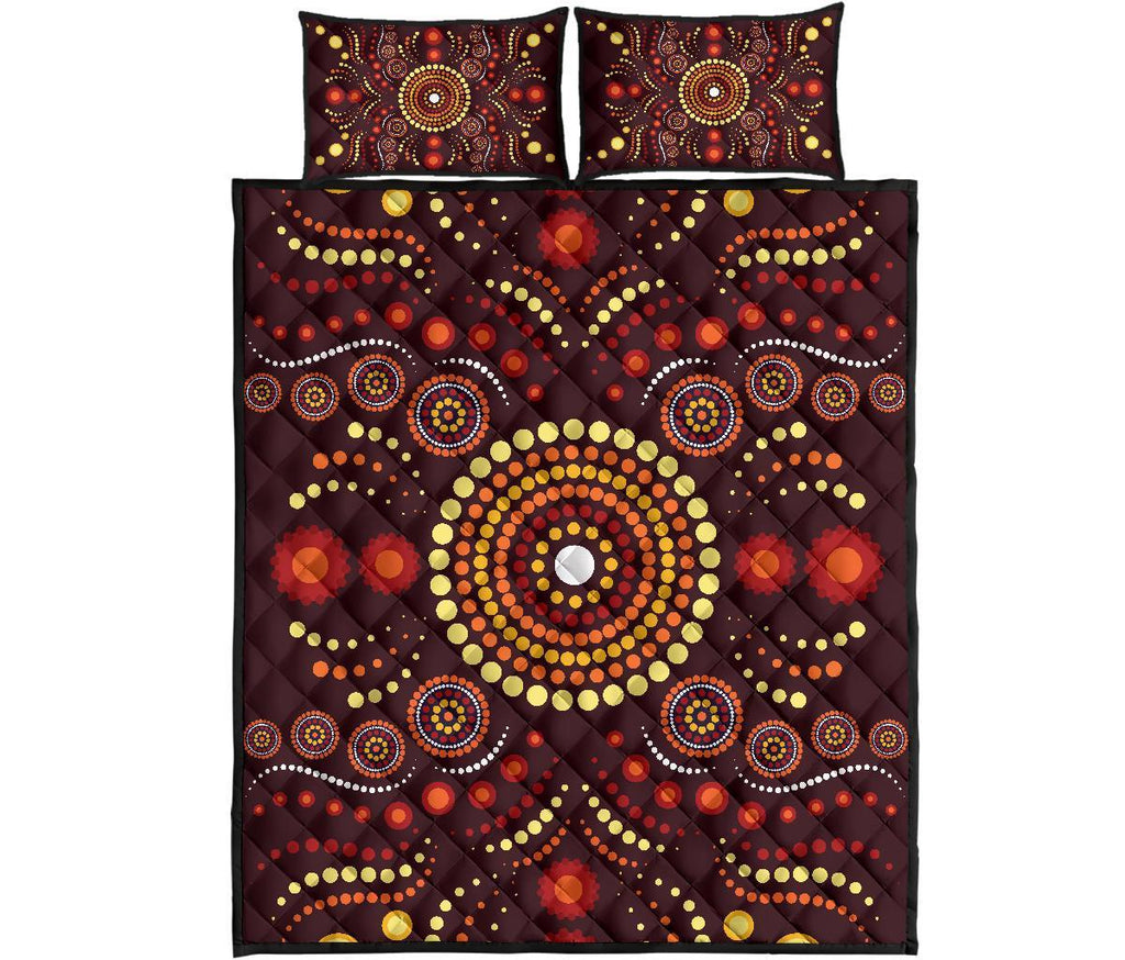 aboriginal-quilt-bed-set-indegenous-dot-painting-art