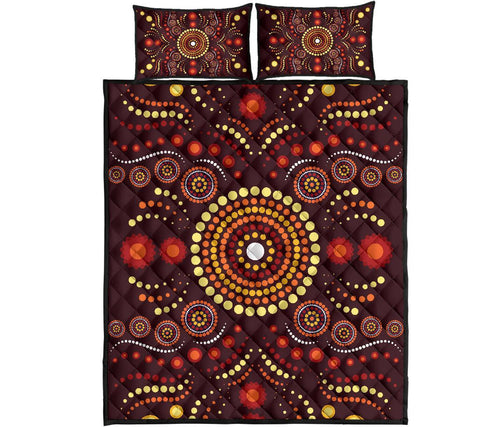 aboriginal-quilt-bed-set-indegenous-dot-painting-art